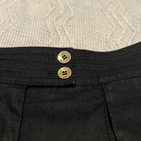 #1056. Bebe Black Flair Cargo Shorts with Button and Pocket Details. Size M - Picture 3 of 8